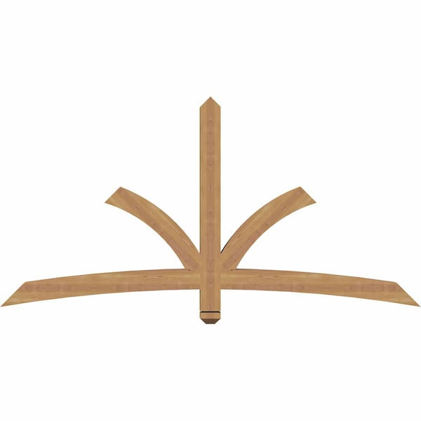 Ekena Millwork Davenport Timber Gable Bracket, Western Red Cedar, 72"W x 36"H x 3 1/2"D x 3 1/2"F, 12/12 Pitch GBW072X36X0404DAV00SWR - main